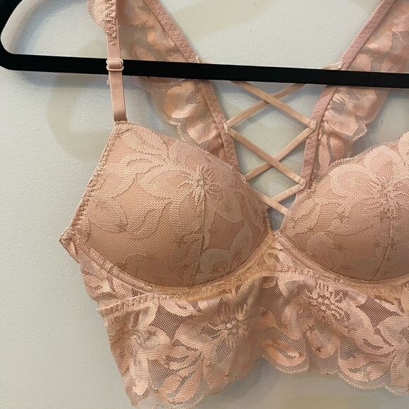 Pink Victoria’s Secret Push Up Bra Women Size S - Picture 2 of 8